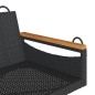vidaXL Hängebank Schwarz 109x62x40 cm Poly Rattan vidaXL Hängebank Schwarz 109x62x40 cm Poly Rattan