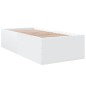 vidaXL Bettgestell Weiß 75x190 cm Holzwerkstoff