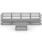 5-tlg. Garten-Lounge-Set Grau Kiefer Massivholz 5-tlg. Garten-Lounge-Set Grau Kiefer Massivholz
