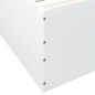 vidaXL Bettgestell Weiß 75x190 cm Holzwerkstoff