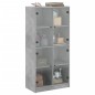 vidaXL Highboard mit Türen Betongrau 68x37x142 cm Holzwerkstoff vidaXL Highboard mit Türen Betongrau 68x37x142 cm Holzwerkstoff