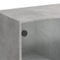 vidaXL Highboard mit Türen Betongrau 68x37x142 cm Holzwerkstoff vidaXL Highboard mit Türen Betongrau 68x37x142 cm Holzwerkstoff