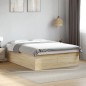 vidaXL Bettgestell Sonoma-Eiche 150x200 cm Holzwerkstoff vidaXL Bettgestell Sonoma-Eiche 150x200 cm Holzwerkstoff
