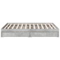vidaXL Bettgestell mit Schubladen Betongrau 140x190 cm Holzwerkstoff vidaXL Bettgestell mit Schubladen Betongrau 140x190 cm Holzwerkstoff