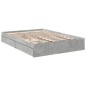 vidaXL Bettgestell mit Schubladen Betongrau 140x190 cm Holzwerkstoff vidaXL Bettgestell mit Schubladen Betongrau 140x190 cm Holzwerkstoff