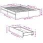 vidaXL Bettgestell mit Schubladen Betongrau 140x190 cm Holzwerkstoff vidaXL Bettgestell mit Schubladen Betongrau 140x190 cm Holzwerkstoff