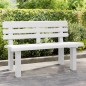 vidaXL Gartenbank Weiß 110x52x71 cm Polypropylen vidaXL Gartenbank Weiß 110x52x71 cm Polypropylen