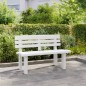 vidaXL Gartenbank Weiß 110x52x71 cm Polypropylen vidaXL Gartenbank Weiß 110x52x71 cm Polypropylen