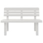 vidaXL Gartenbank Weiß 110x52x71 cm Polypropylen vidaXL Gartenbank Weiß 110x52x71 cm Polypropylen