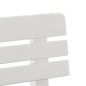 vidaXL Gartenbank Weiß 110x52x71 cm Polypropylen vidaXL Gartenbank Weiß 110x52x71 cm Polypropylen