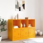 vidaXL Sideboard Senfgelb 99x39x73 cm Stahl vidaXL Sideboard Senfgelb 99x39x73 cm Stahl