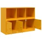 vidaXL Sideboard Senfgelb 99x39x73 cm Stahl vidaXL Sideboard Senfgelb 99x39x73 cm Stahl