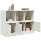 vidaXL Sideboard Weiß 99x39x73 cm Stahl vidaXL Sideboard Weiß 99x39x73 cm Stahl