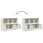 vidaXL Sideboard Weiß 99x39x73 cm Stahl vidaXL Sideboard Weiß 99x39x73 cm Stahl