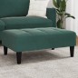 vidaXL Fußhocker Dunkelgrün 77x55x31 cm Samt vidaXL Fußhocker Dunkelgrün 77x55x31 cm Samt