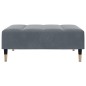 vidaXL Fußhocker Dunkelgrau 77x55x31 cm Samt vidaXL Fußhocker Dunkelgrau 77x55x31 cm Samt