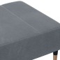 vidaXL Fußhocker Dunkelgrau 77x55x31 cm Samt vidaXL Fußhocker Dunkelgrau 77x55x31 cm Samt