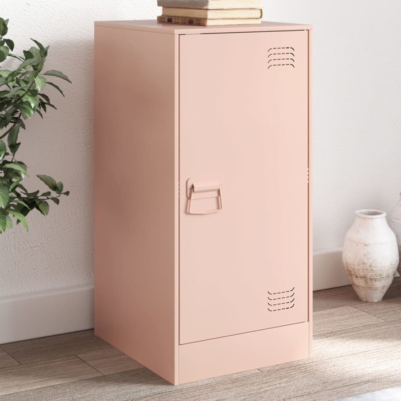 vidaXL Sideboard Rosa 34,5x39x73 cm Stahl vidaXL Sideboard Rosa 34,5x39x73 cm Stahl