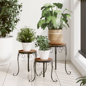 vidaXL Pflanzenständer 3 Stk. Terrakotta Keramik