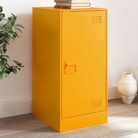 vidaXL Sideboard Senfgelb 34,5x39x73 cm Stahl