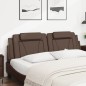 vidaXL Kopfteil-Kissen Braun 180 cm Kunstleder vidaXL Kopfteil-Kissen Braun 180 cm Kunstleder
