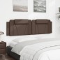 vidaXL Kopfteil-Kissen Braun 180 cm Kunstleder vidaXL Kopfteil-Kissen Braun 180 cm Kunstleder