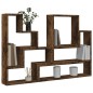 vidaXL Wandregal Räuchereiche 96x12x64 cm Holzwerkstoff vidaXL Wandregal Räuchereiche 96x12x64 cm Holzwerkstoff