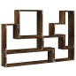 vidaXL Wandregal Räuchereiche 96x12x64 cm Holzwerkstoff vidaXL Wandregal Räuchereiche 96x12x64 cm Holzwerkstoff