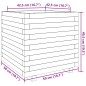 vidaXL Pflanzkübel Wachsbraun 50x50x49,5 cm Massivholz Kiefer vidaXL Pflanzkübel Wachsbraun 50x50x49,5 cm Massivholz Kiefer
