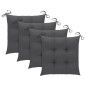 vidaXL Gartenstühle mit Kissen 4 Stk. Massivholz Akazie vidaXL Gartenstühle mit Kissen 4 Stk. Massivholz Akazie