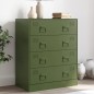 vidaXL Sideboard Olivgrün 67x39x83 cm Stahl vidaXL Sideboard Olivgrün 67x39x83 cm Stahl