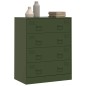 vidaXL Sideboard Olivgrün 67x39x83 cm Stahl vidaXL Sideboard Olivgrün 67x39x83 cm Stahl