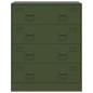 vidaXL Sideboard Olivgrün 67x39x83 cm Stahl vidaXL Sideboard Olivgrün 67x39x83 cm Stahl