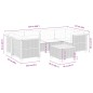 vidaXL 7-tlg. Garten-Sofagarnitur mit Kissen Grau Poly Rattan vidaXL 7-tlg. Garten-Sofagarnitur mit Kissen Grau Poly Rattan