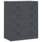 vidaXL Sideboard Anthrazit 67x39x83 cm Stahl vidaXL Sideboard Anthrazit 67x39x83 cm Stahl