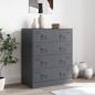 vidaXL Sideboard Anthrazit 67x39x83 cm Stahl vidaXL Sideboard Anthrazit 67x39x83 cm Stahl