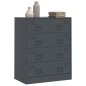 vidaXL Sideboard Anthrazit 67x39x83 cm Stahl vidaXL Sideboard Anthrazit 67x39x83 cm Stahl