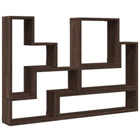 vidaXL Wandregal Braun Eichen-Optik 96x12x64 cm Holzwerkstoff
