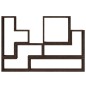 vidaXL Wandregal Braun Eichen-Optik 96x12x64 cm Holzwerkstoff vidaXL Wandregal Braun Eichen-Optik 96x12x64 cm Holzwerkstoff