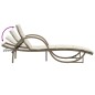 vidaXL Sonnenliegen 2 Stk. mit Tisch Beige Poly Rattan vidaXL Sonnenliegen 2 Stk. mit Tisch Beige Poly Rattan