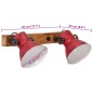 vidaXL Wandleuchte 25 W Rot 45x25 cm E27 vidaXL Wandleuchte 25 W Rot 45x25 cm E27