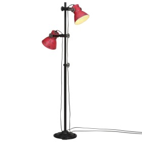 vidaXL Stehleuchte 25 W Rot 25x25x90/160 cm E27