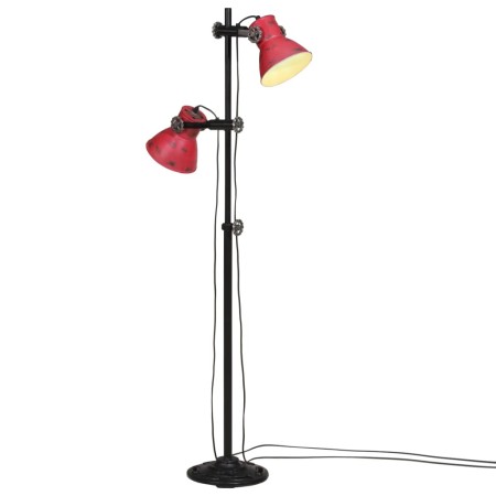 vidaXL Stehleuchte 25 W Rot 25x25x90/160 cm E27