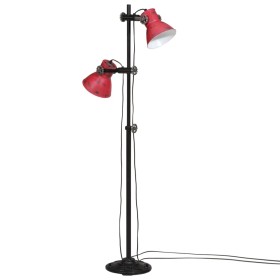 vidaXL Stehleuchte 25 W Rot 25x25x90/160 cm E27