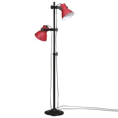 vidaXL Stehleuchte 25 W Rot 25x25x90/160 cm E27