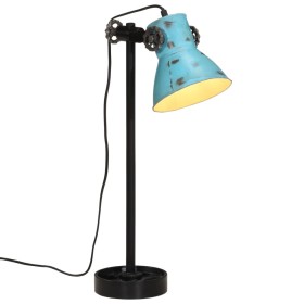 vidaXL Schreibtischlampe 25 W Blau 15x15x55 cm E27