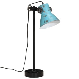 vidaXL Schreibtischlampe 25 W Blau 15x15x55 cm E27