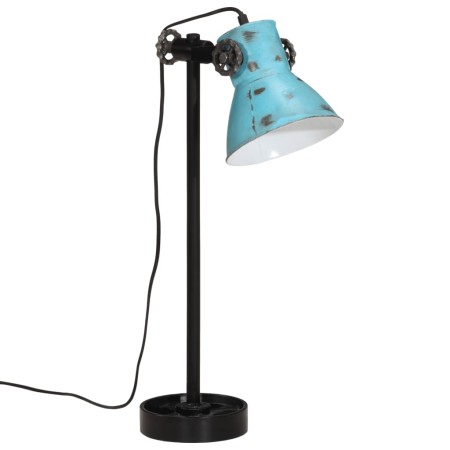 vidaXL Schreibtischlampe 25 W Blau 15x15x55 cm E27