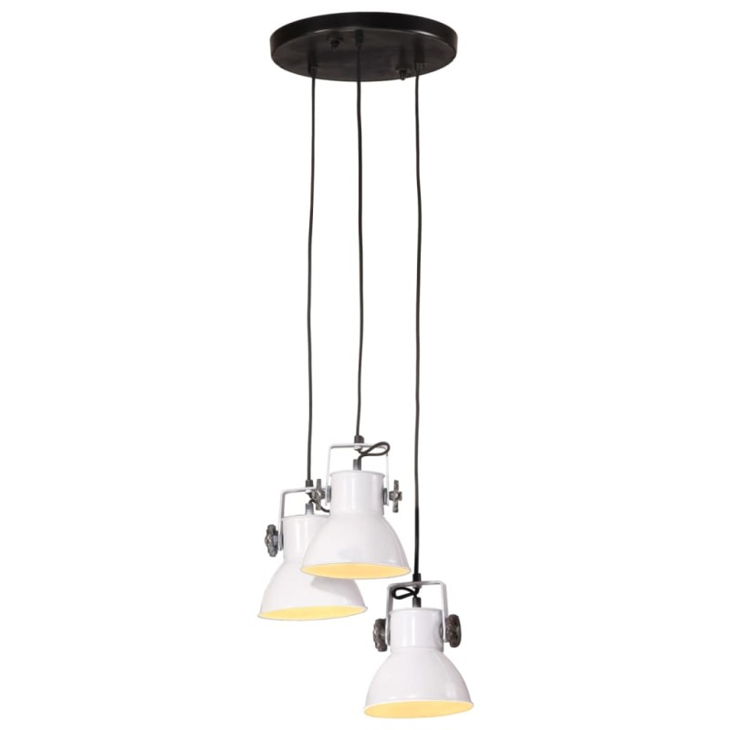 vidaXL Hängelampe 25 W Weiß 30x30x100 cm E27 vidaXL Hängelampe 25 W Weiß 30x30x100 cm E27