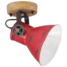 vidaXL Wandleuchte 25 W Rot 11,5x11,5x25 cm E27